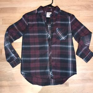 maroon flannel
